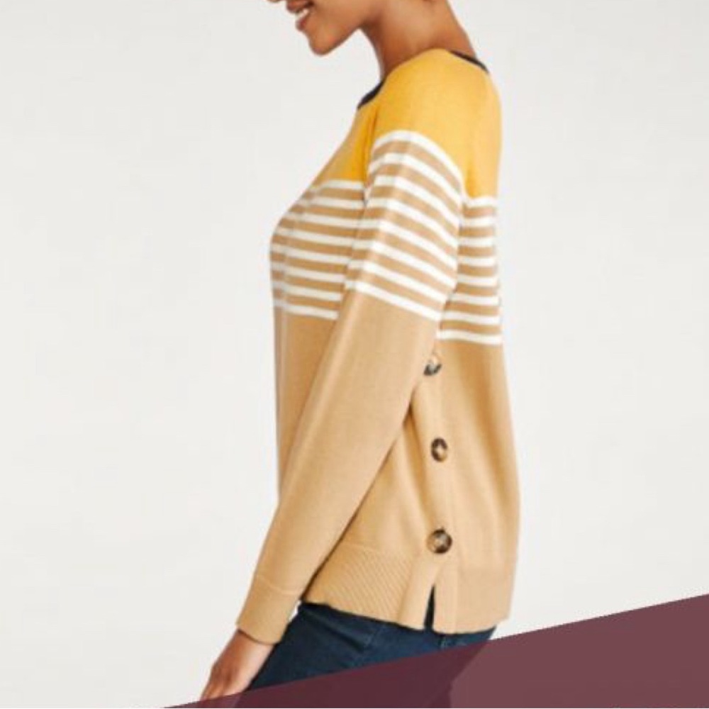 Week& Stripe Sweater Merigold S Small